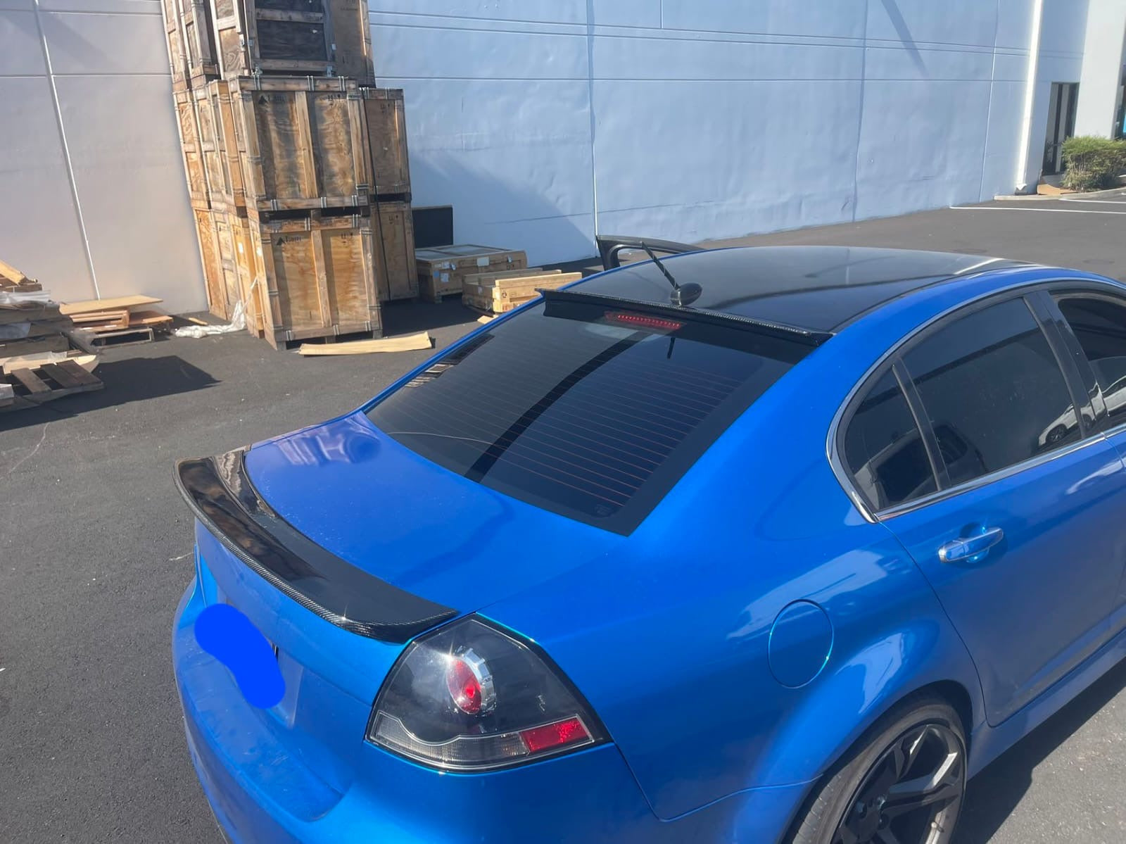 2008-2009 PONTIAC G8 CARBON FIBER REAR ROOF SPOILER WING